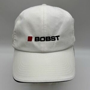 Bobst White Hat Cap By Page & Tuttle Adjustable Hook & Loop Strap Back NWT